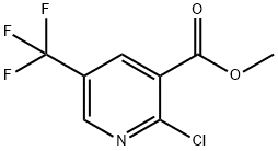 2-クロロ-5-(トリフルオロメチル)ニコチン酸メチル 化学構造式