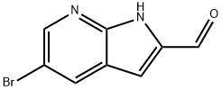 5-BROMO-7-AZAINDOLE-2-CARBALDEHYDE 结构式