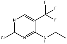 4-氯-N-乙基-5-(三氟甲基)嘧啶-2-胺, 1374829-47-6, 结构式