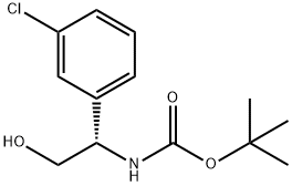 (S)-N-BOC-间氯苯甘氨醇, 1379546-46-9, 结构式