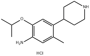 5-Methyl-2-(1-Methylethoxy)-4-
(4-piperidinyl)- BenzenaMine hydrochloride (1:2) Structure