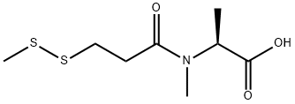 (S)-2-(N-Methyl-3-(Methyldisulfanyl)propanaMido)propanoic acid Struktur