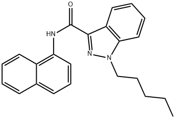 N-(naphthalen-1-yl)-1-pentyl-1H-indazole-3-carboxaMide Structure