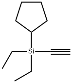 环戊基二乙基硅基乙炔, 1400177-96-9, 结构式