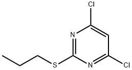 4,6-二氯-2-丙硫基嘧啶 结构式