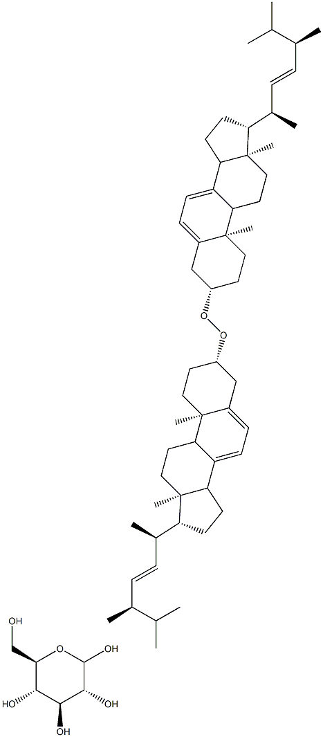 Ergosterol peroxide 3-O-beta-D-glucopyraside Struktur