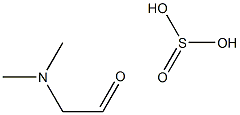 亜硫酸2-(ジメチルアミノ)アセトアルデヒド 化学構造式