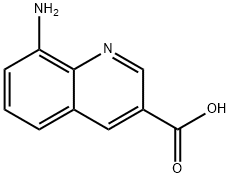 8-氨基3-喹啉羧酸 结构式