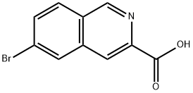 6-溴异喹啉-3-甲酸, 1416713-22-8, 结构式