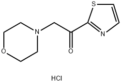 2-Morpholin-4-yl-1-thiazol-2-yl-ethanone hydrochloride Structure