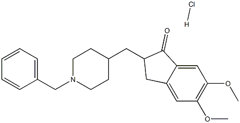 (+)-Donepezil Hydrochloride Structure