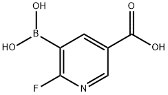 5-Carboxy-2-fluoropyridine-3-boronic acid Structure