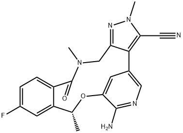 ロルラチニブ 化学構造式