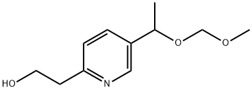 2-(5-(1-(MethoxyMethoxy)ethyl)pyridin-2-yl)ethanol 结构式