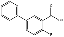 2-フルオロ-5-フェニル安息香酸 化学構造式