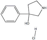 3-苯基-3-吡咯烷醇盐酸盐, 1488-02-4, 结构式
