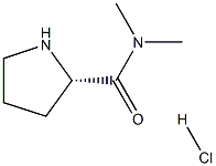 (S)-N,N-二甲基吡咯烷-2-甲酰胺盐酸盐, 149596-90-7, 结构式