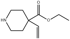 4-Vinyl-piperidine-4-carboxylic acid ethyl ester Structure