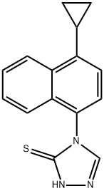 1-环丙基-4-异硫代氰酰基萘 结构式