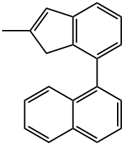 1-(2-Methyl-1H-inden-7-yl)naphthalene Structure