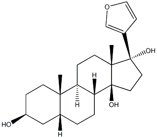 (3S,5R,8R,9S,10S,13R,14S,17R)-17-(3-furyl)-10,13-dimethyl-2,3,4,5,6,7, 8,9,11,12,15,16-dodecahydro-1H-cyclopenta[a]phenanthrene-3,14,17-triol|ROSTAFUROXIN
