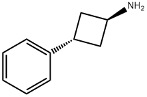 trans-3-Phenylcyclobutan-1-aMine 结构式