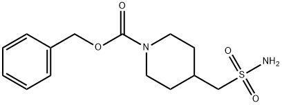 4-(氨磺酰基甲基)哌啶-1-羧酸苄酯, 1585225-95-1, 结构式