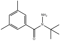 苯甲酸,3,5-二甲基-,1-(1,1-二甲基乙基)酰肼 结构式