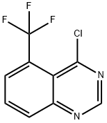 4-氯-5-(三氟甲基)喹唑啉 结构式