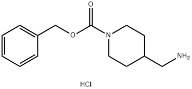 4-アミノメチル-1-N-CBZ-ピペリジン塩酸塩 化学構造式