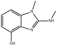 1H-Benzimidazol-4-ol,1-methyl-2-(methylamino)-(9CI) Structure