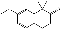 7-甲氧基-1,1-二甲基-3,4-二氢萘-2(1H)-酮, 1865-83-4, 结构式