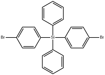 双(4-溴苯基)二苯基硅烷, 18733-91-0, 结构式