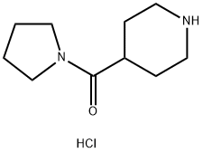 (4-哌啶基)(1-吡咯烷基)甲酮盐酸盐, 188979-07-9, 结构式