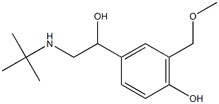 Levalbuterol Related Compound C (30 mg) (alpha-[{(1,1-Dimethylethyl)amino}methyl]-4-hydroxy-3-(methoxymethyl)-benzenemethanol) Struktur