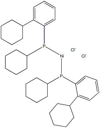 双(二环己基苯基膦)二氯化镍(II) 结构式