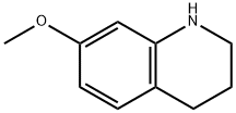 7-甲氧基-1,2,3,4-四氢喹啉 结构式
