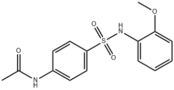 4'-(2-甲氧基苯基磺酰胺)乙酰苯胺 结构式