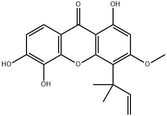 Isocudraniaxanthone B Struktur