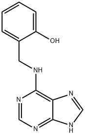 6-(2-羟基苄基氨基)嘌呤 结构式