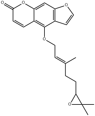 5-(6',7'-环氧)香叶基氧基补骨脂素 结构式