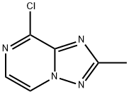 8-クロロ-2-メチル[1,2,4]トリアゾロ[1,5-a]ピラジン 化学構造式