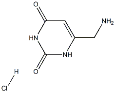 2,4(1H,3H)-PyriMidinedione, 6-(aMinoMethyl)-, hydrochloride Struktur