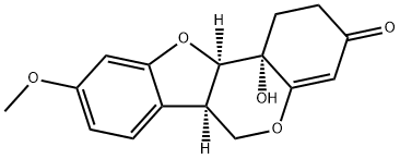1,11B-二氢-11B-羟基美迪紫檀素 结构式