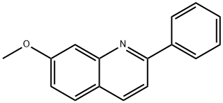 2-フェニル-7-メトキシキノリン 化学構造式