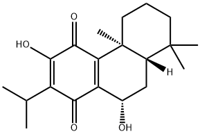 7β,12-ジヒドロキシアビエタ-8,12-ジエン-11,14-ジオン 化学構造式