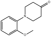 1-(2-メトキシフェニル)ピペリジン-4-オン 化学構造式