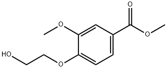 4-(2-羟基乙氧基)-3-甲氧基苯甲酸甲酯, 21903-52-6, 结构式