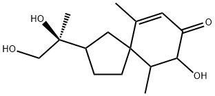 3,11,12-Trihydroxyspirovetiv-1(10)-en-2-one Structure