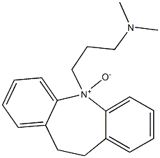 10,11-ジヒドロ-N,N-ジメチル-5H-ジベンゾ[b,f]アゼピン-5-(1-プロパンアミン)5-オキシド 化学構造式